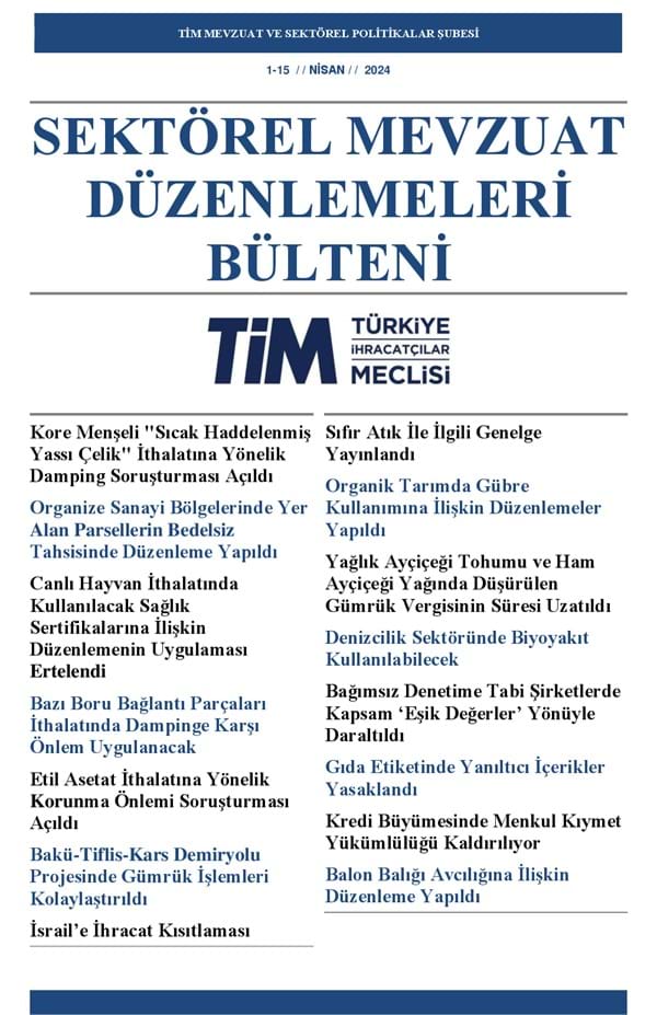 1-15 Nisan 2024 Bülteni 